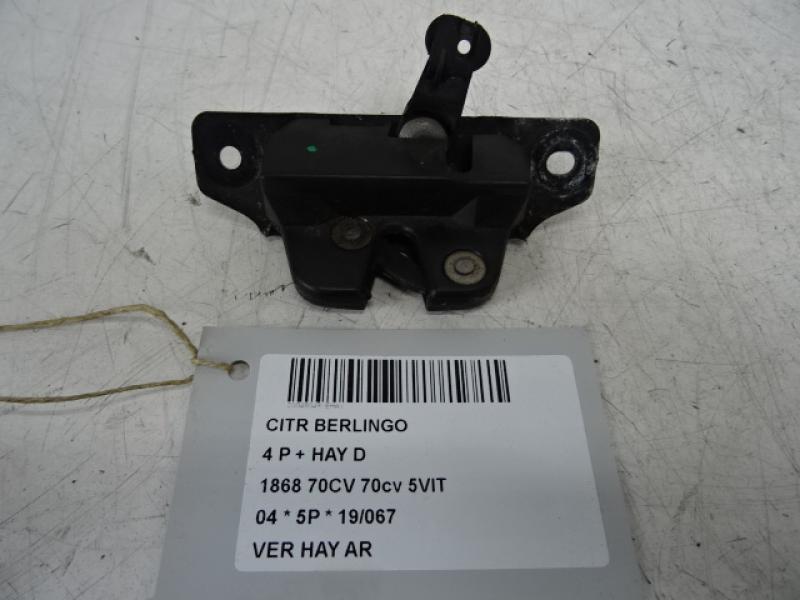 CENTRALE VERGRENDELING ACHTERKLEP Citroen BERLINGO 96 - 09