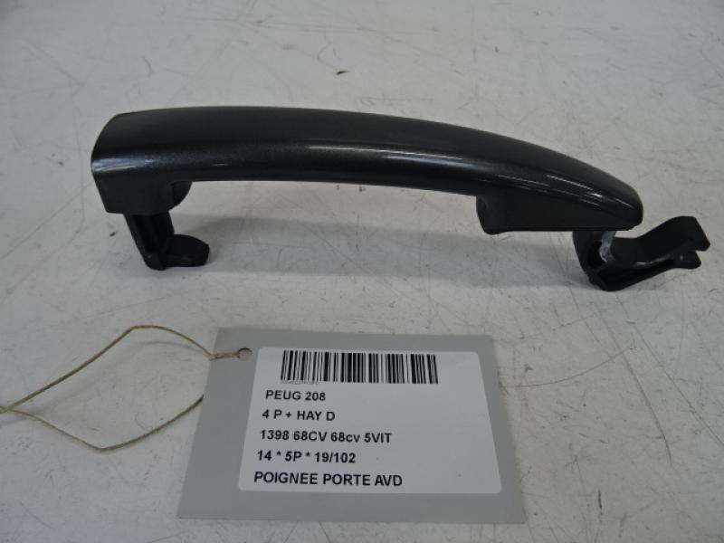 POIGNEE DE PORTE AVANT DROITE Peugeot 208 3/12 - 7/15