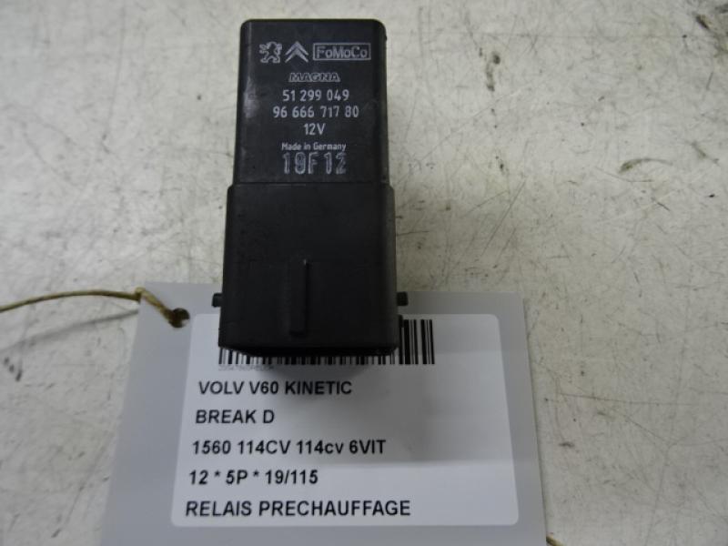 VOORGLOEI RELAIS Volvo V60 10/10-08/18