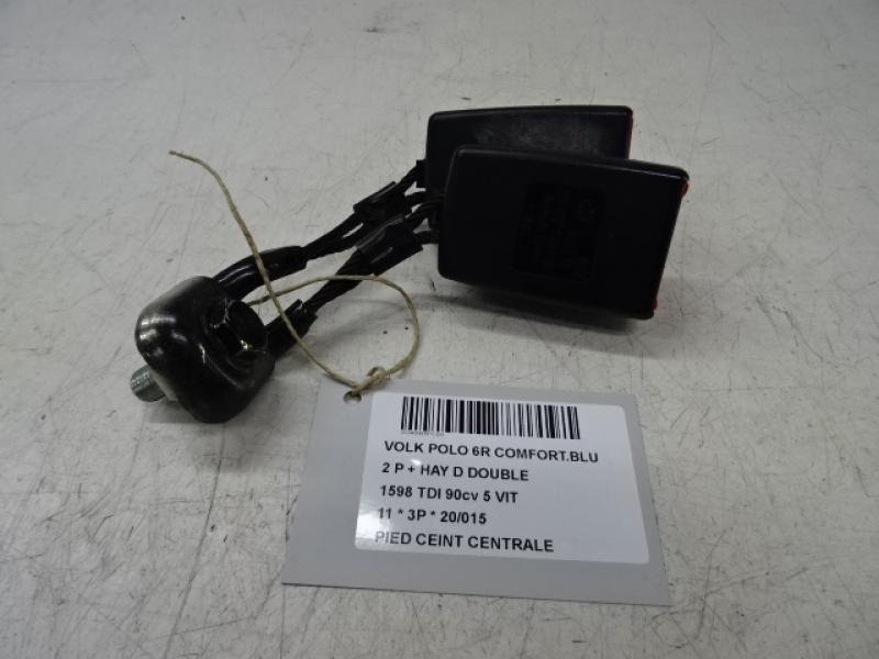 VEILIGHEIDSGORDEL VOET CENTRAAL Vw POLO (6R) 6/09 - 4/14