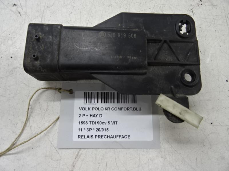 GLOW PLUG RELAY Vw POLO (6R) 6/09 - 4/14