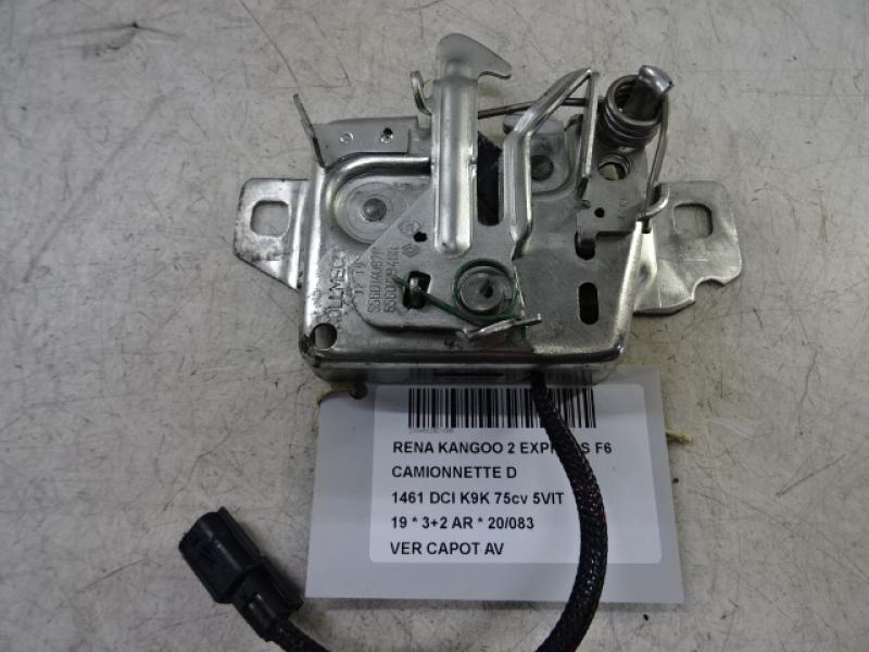 VERROUILLAGE DE CAPOT AVANT Renault KANGOO 6/13- 7/21