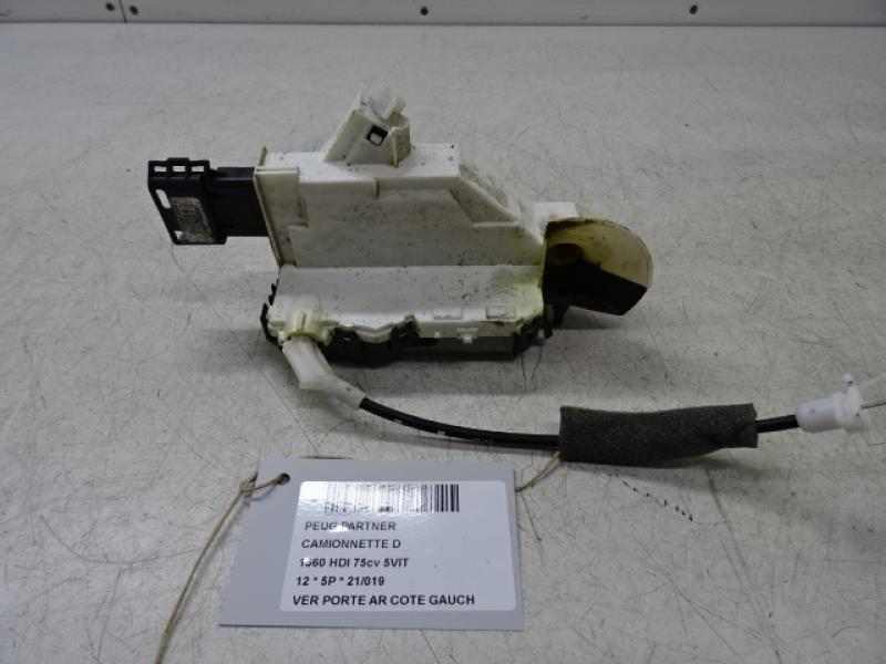 VERROUILLAGE DE PORTE ARRIERE COTE GAUCHE Peugeot PARTNER 08 - 18