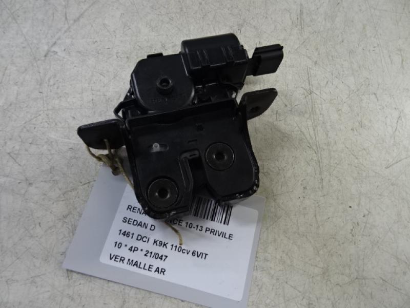 VERROUILLAGE DE MALLE ARRIERE Renault FLUENCE 10 - 13