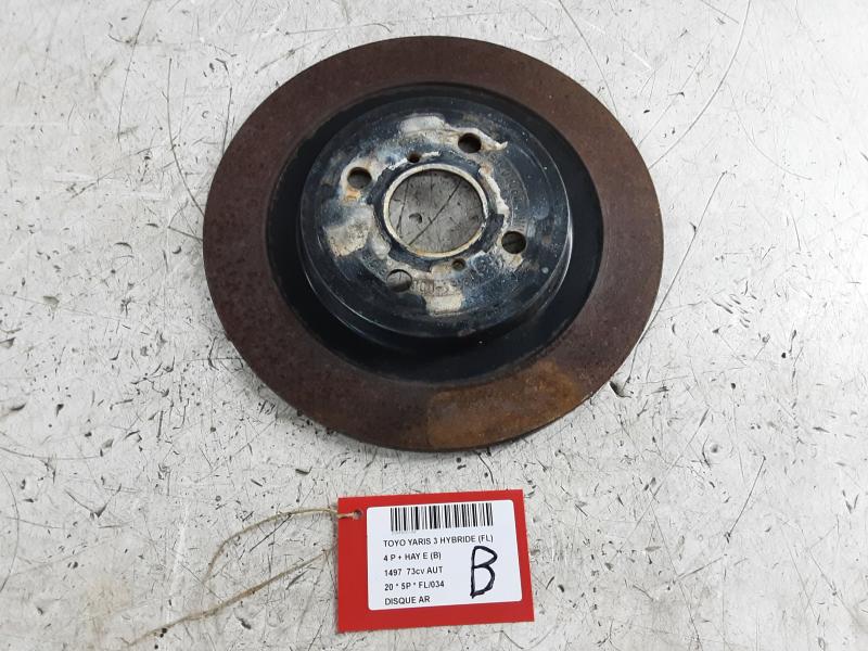 REAR BRAKE DISC Toyota YARIS (5) 9/14 - 2/20
