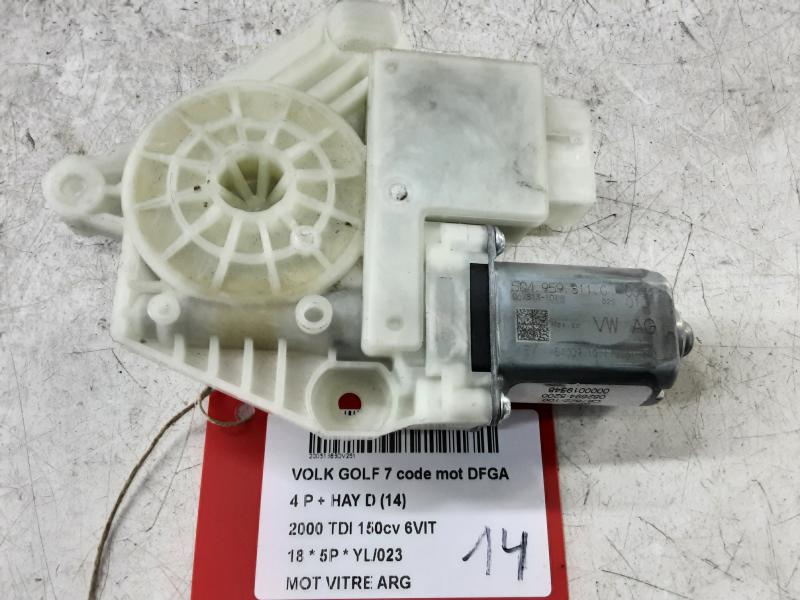MOTOR RUITMECHANISME ACHTER LINKS Vw GOLF VII 1/17 - 2/20 FaceLift