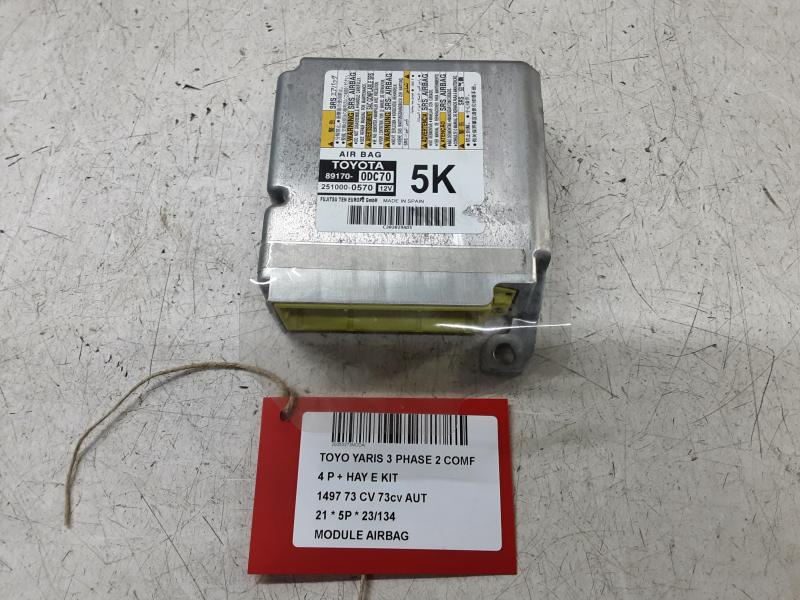 AIRBAG MODULE Toyota YARIS (5) 9/14 - 2/20