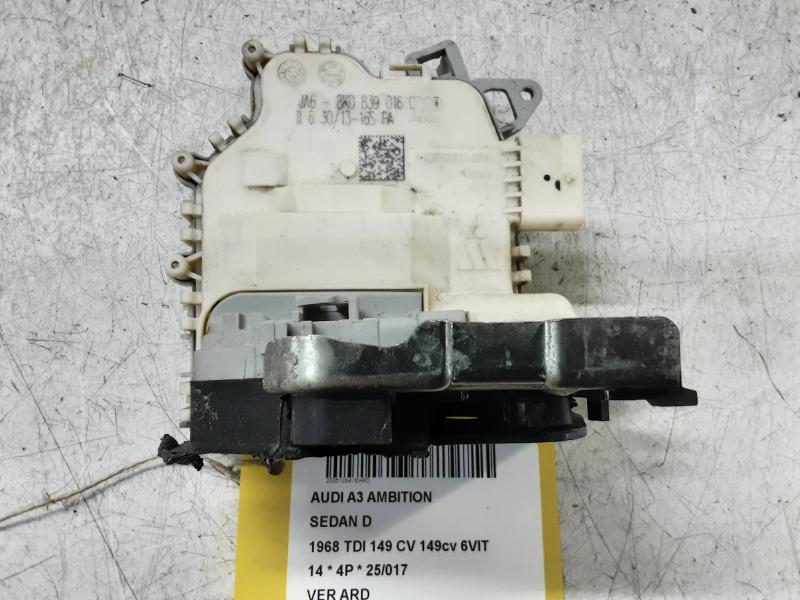 VERROUILLAGE DE PORTE ARRIERE DROITE Audi A3 4D 5/13 - 16