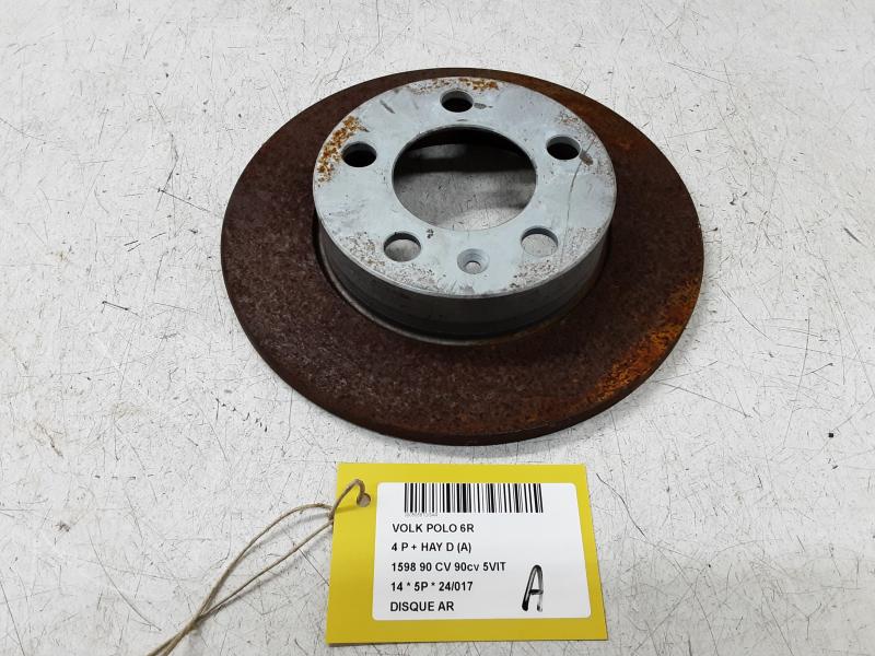 REMSCHIJF ACHTER Vw POLO (6R) 6/09 - 4/14