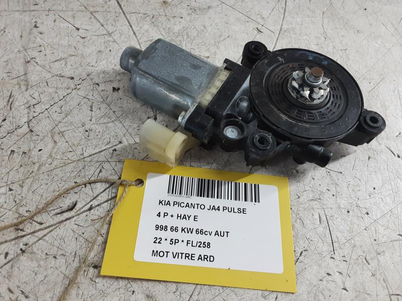 MOTOR RUITMECHANISME ACHTER RECHTS Kia PICANTO (3)  FaceLift 9/20 - 2024