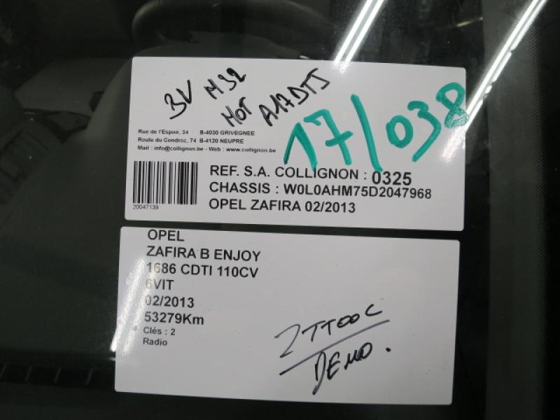 Opel ZAFIRA B 08/05+ 