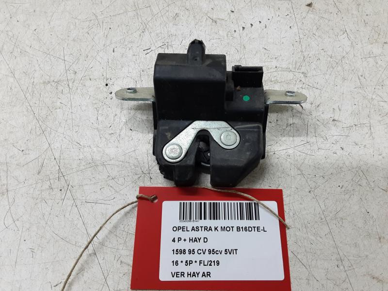 VERROUILLAGE DE HAYON ARRIERE Opel ASTRA K 8/15 - 8/19 5P/D